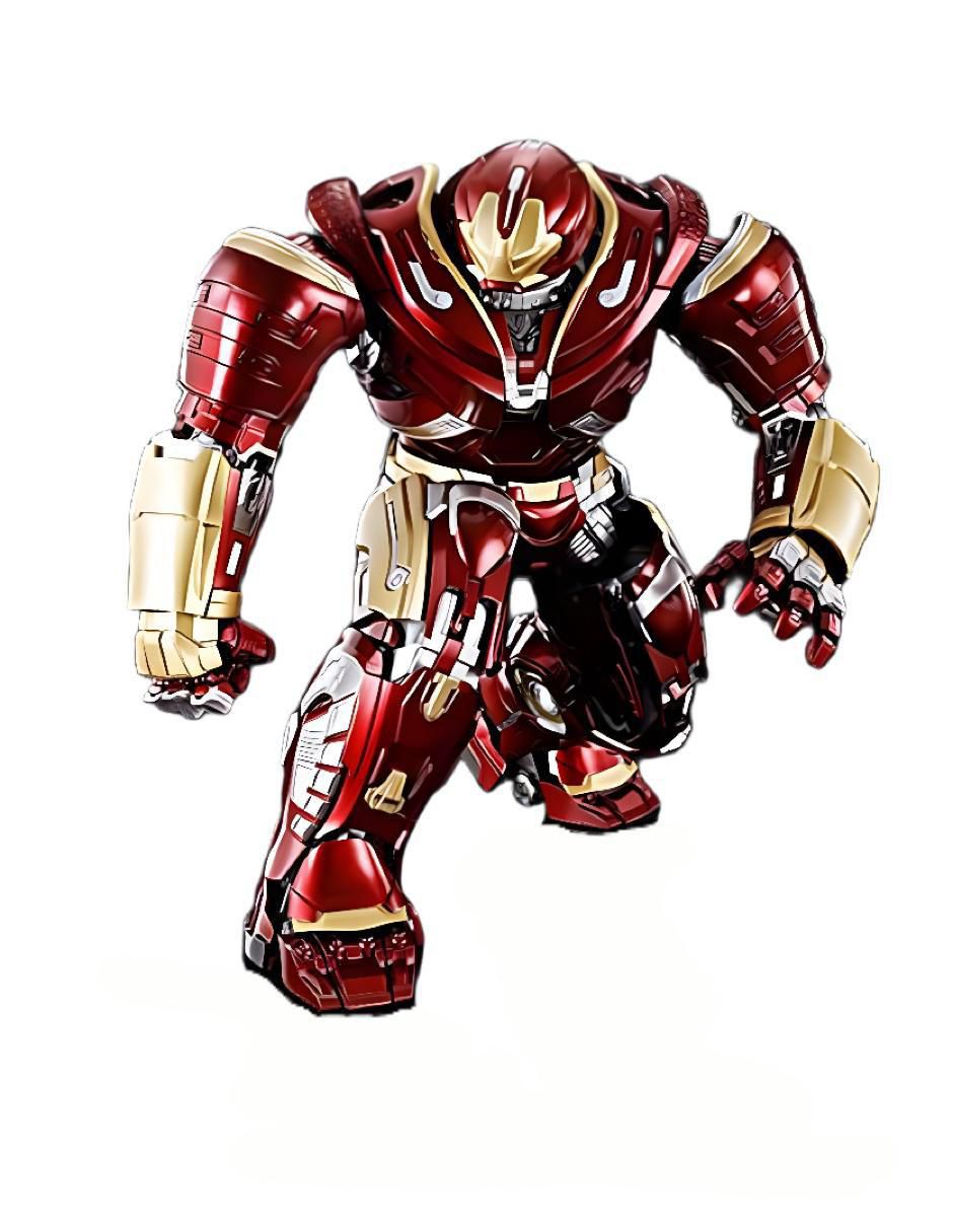 Figura de colección Marvel: Avengers Infinity War Hulkbuster deluxe con luz 4