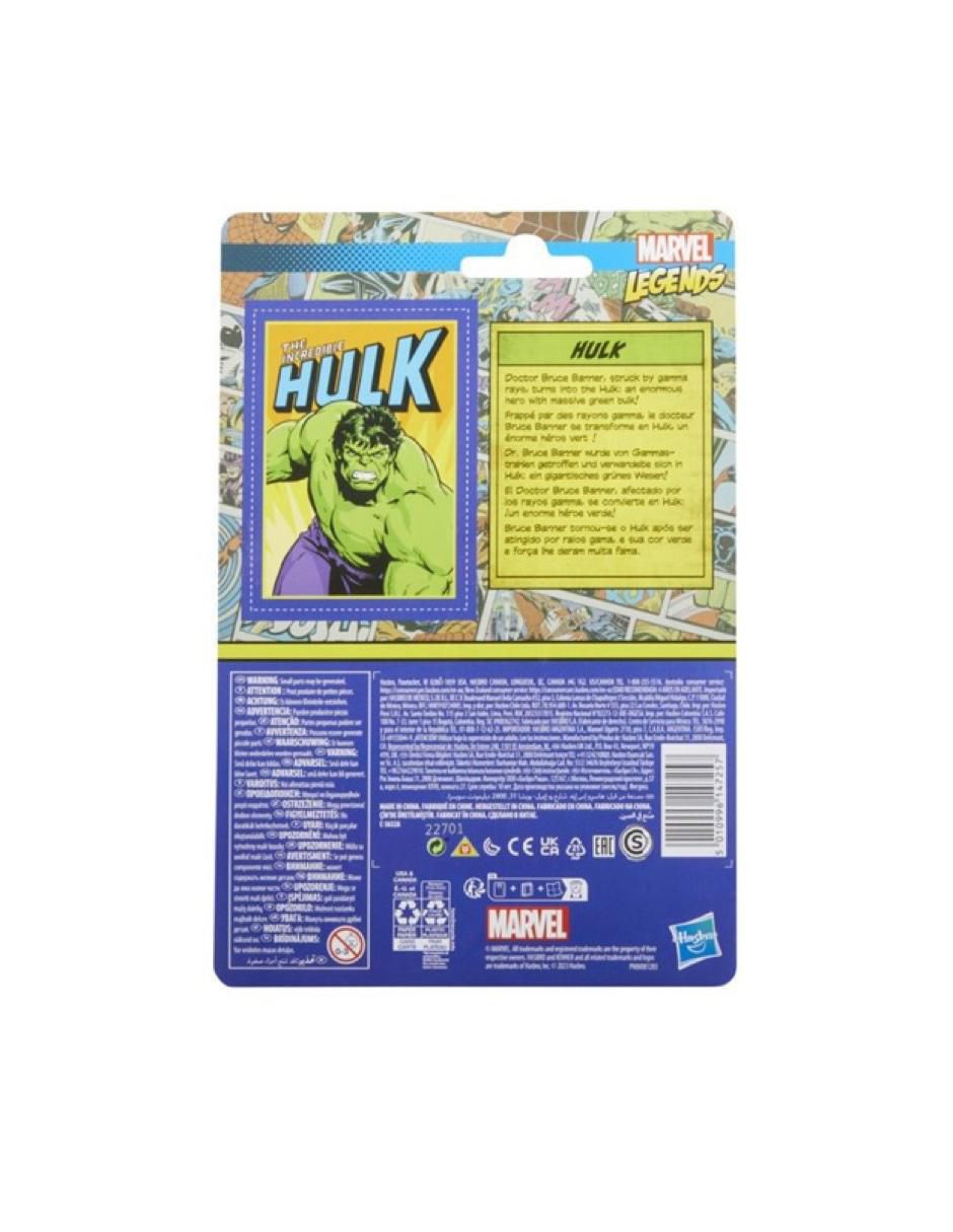 Figura de Colección Marvel Legends Hulk Articulado 3