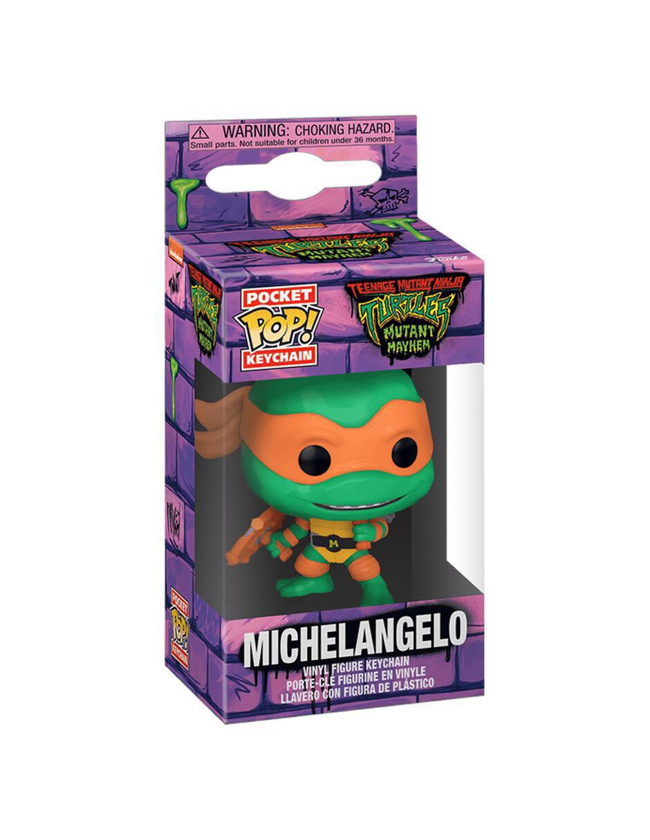 Llavero Michelangelo de plástico y metal 2