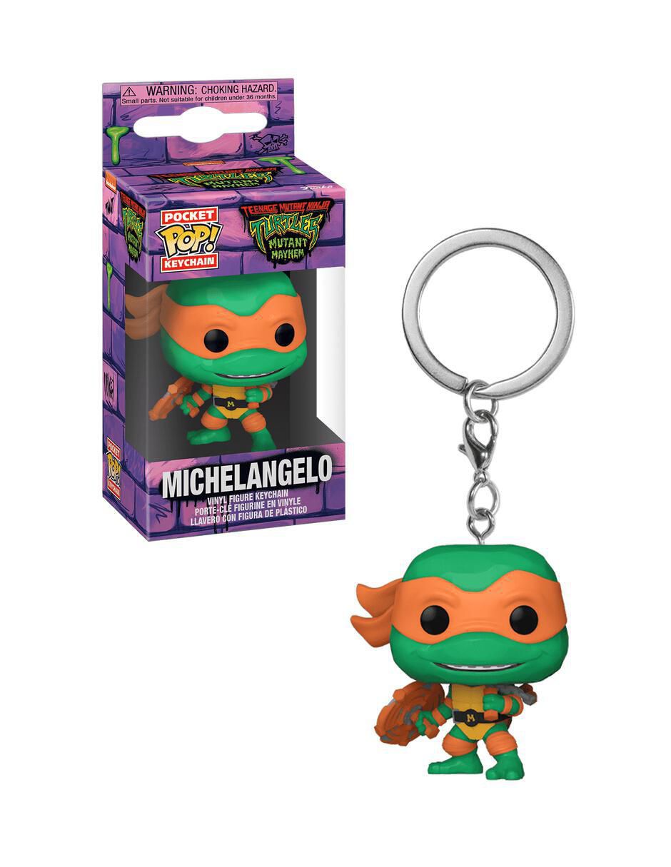 Llavero Michelangelo de plástico y metal 3