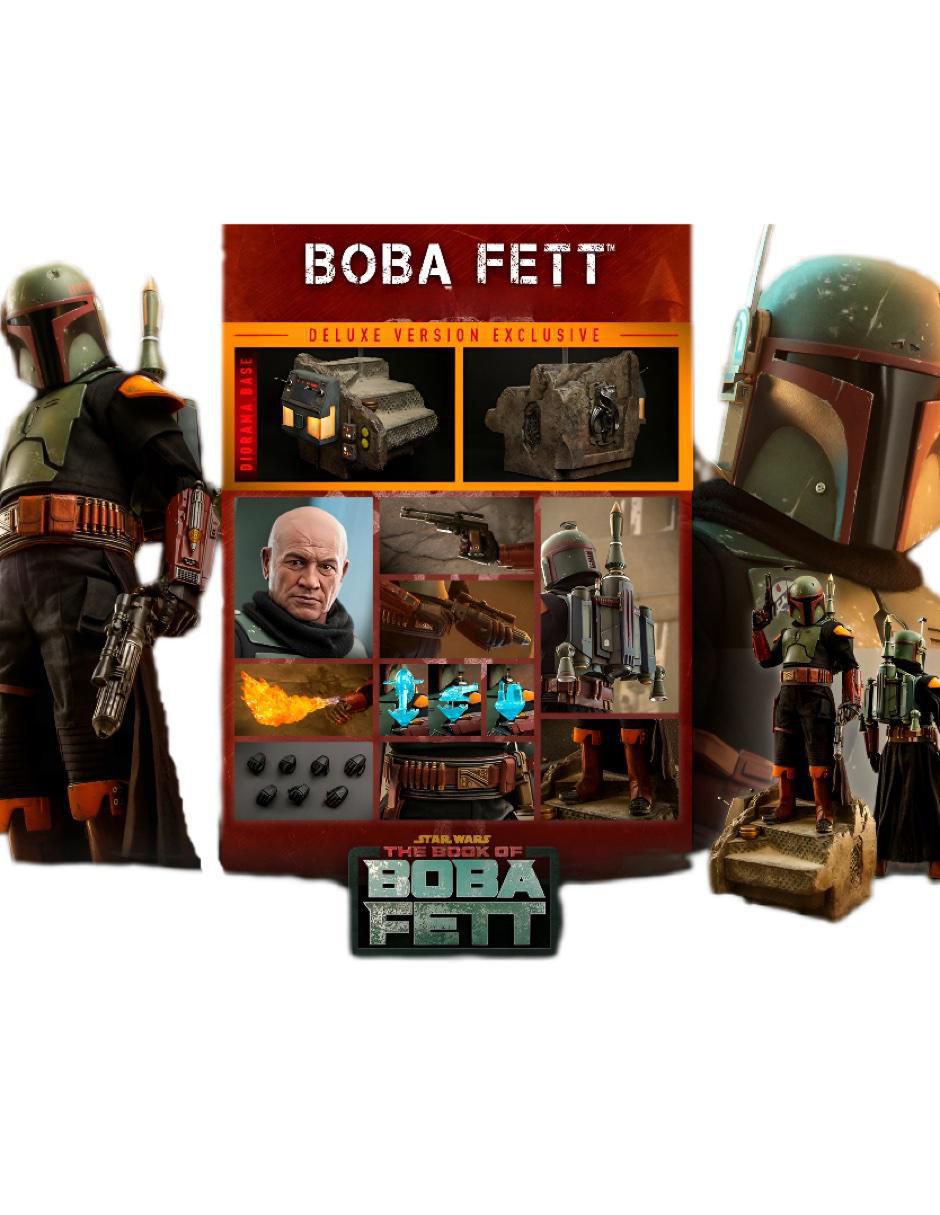 Figura de colección Star Wars The Book Of Boba Fett deluxe con luz 2