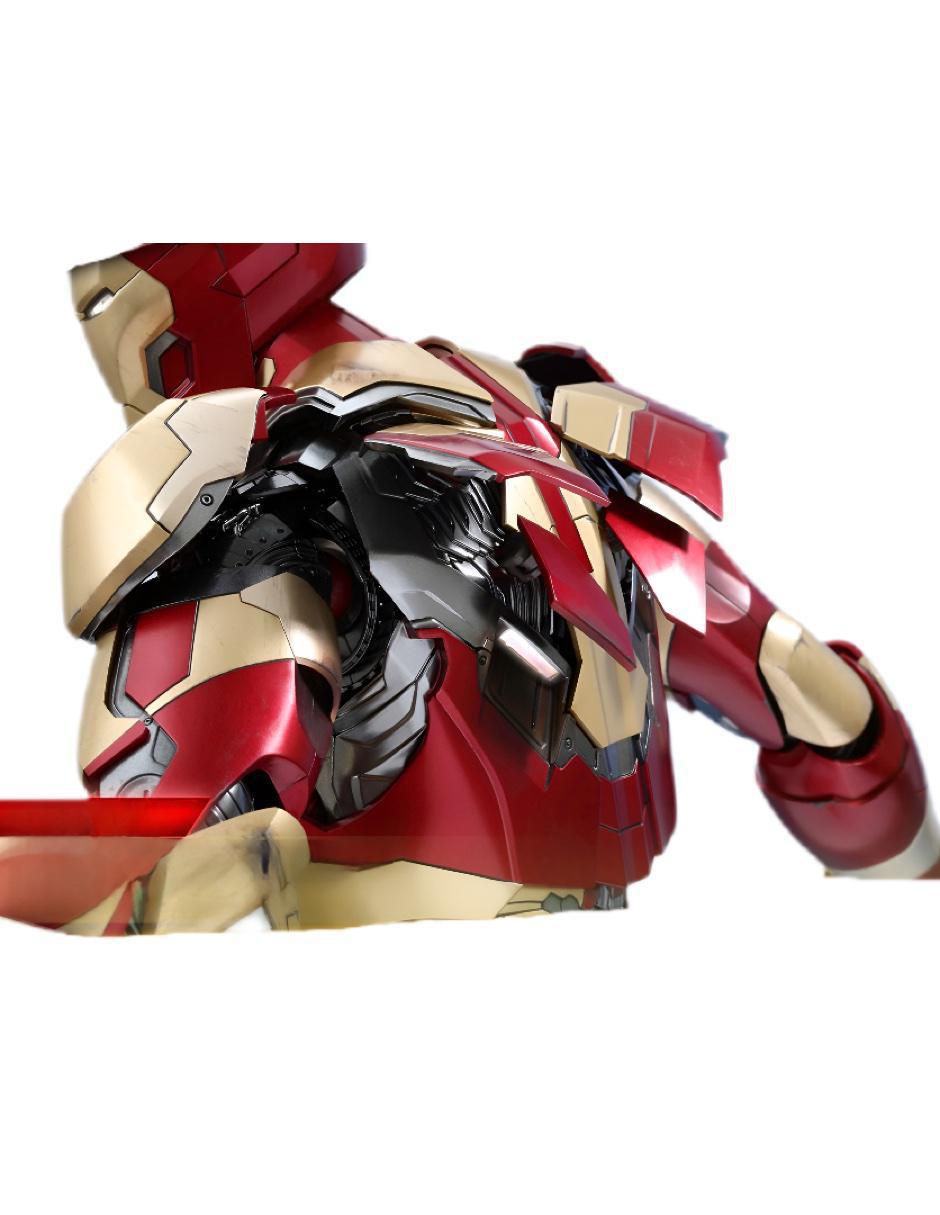 Figura de colección Marvel Studios: Iron Man Iron Man deluxe con luz 4