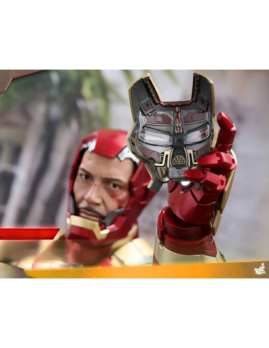 Figura de colección Marvel Studios: Iron Man Iron Man deluxe con luz 5