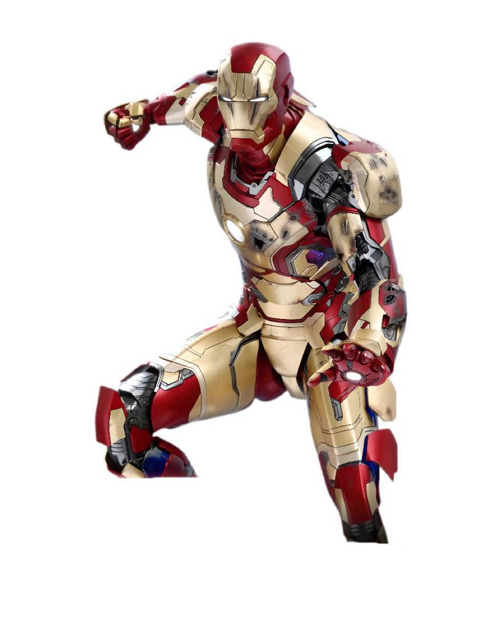 Figura de colección Marvel Studios: Iron Man Iron Man deluxe con luz 8