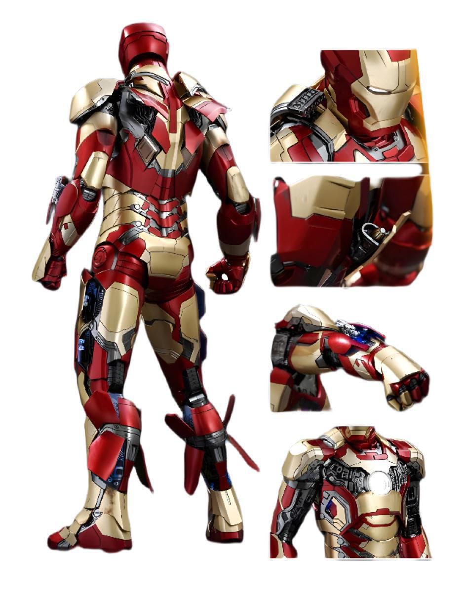 Figura de colección Marvel Studios: Iron Man Iron Man deluxe con luz 9