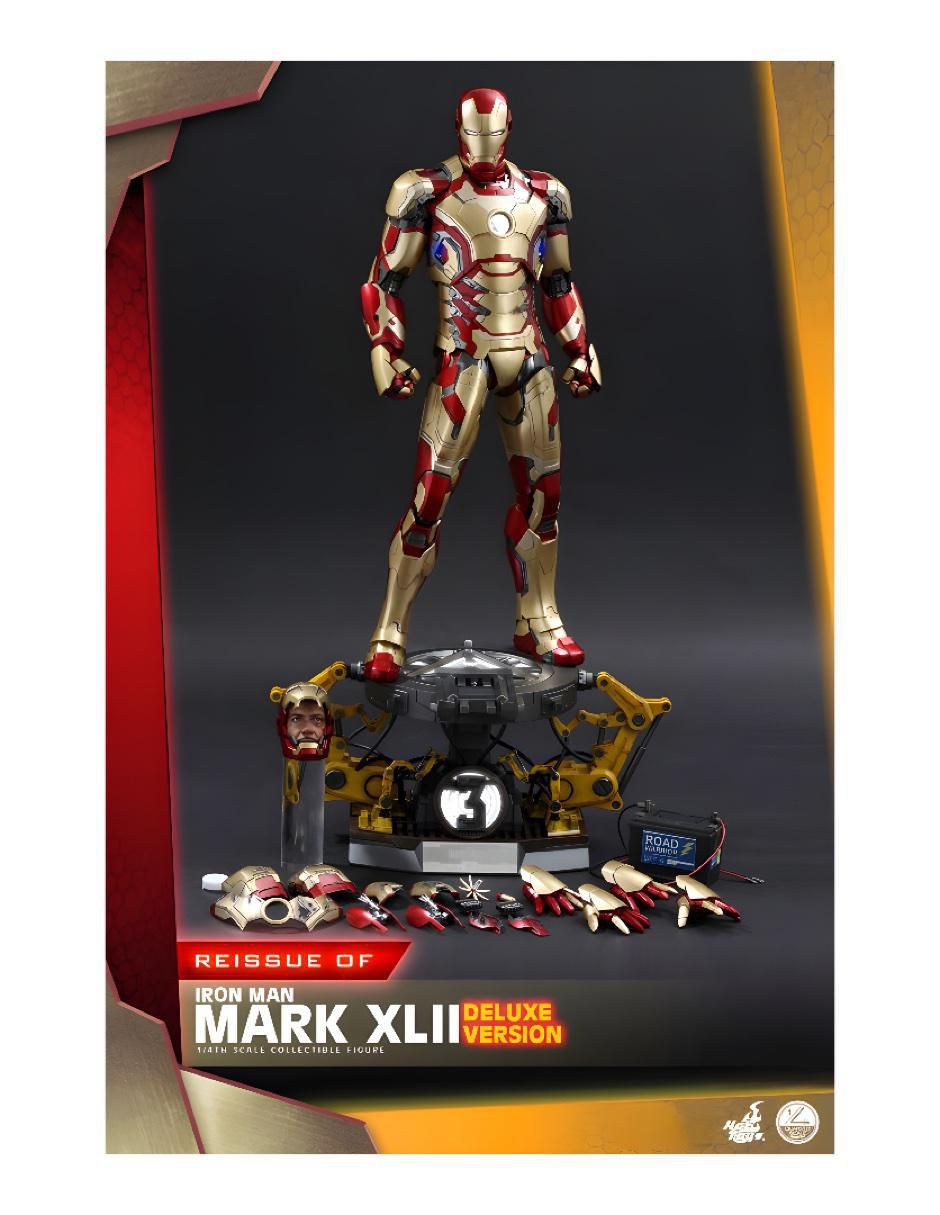 Figura de colección Marvel Studios: Iron Man Iron Man deluxe con luz 10