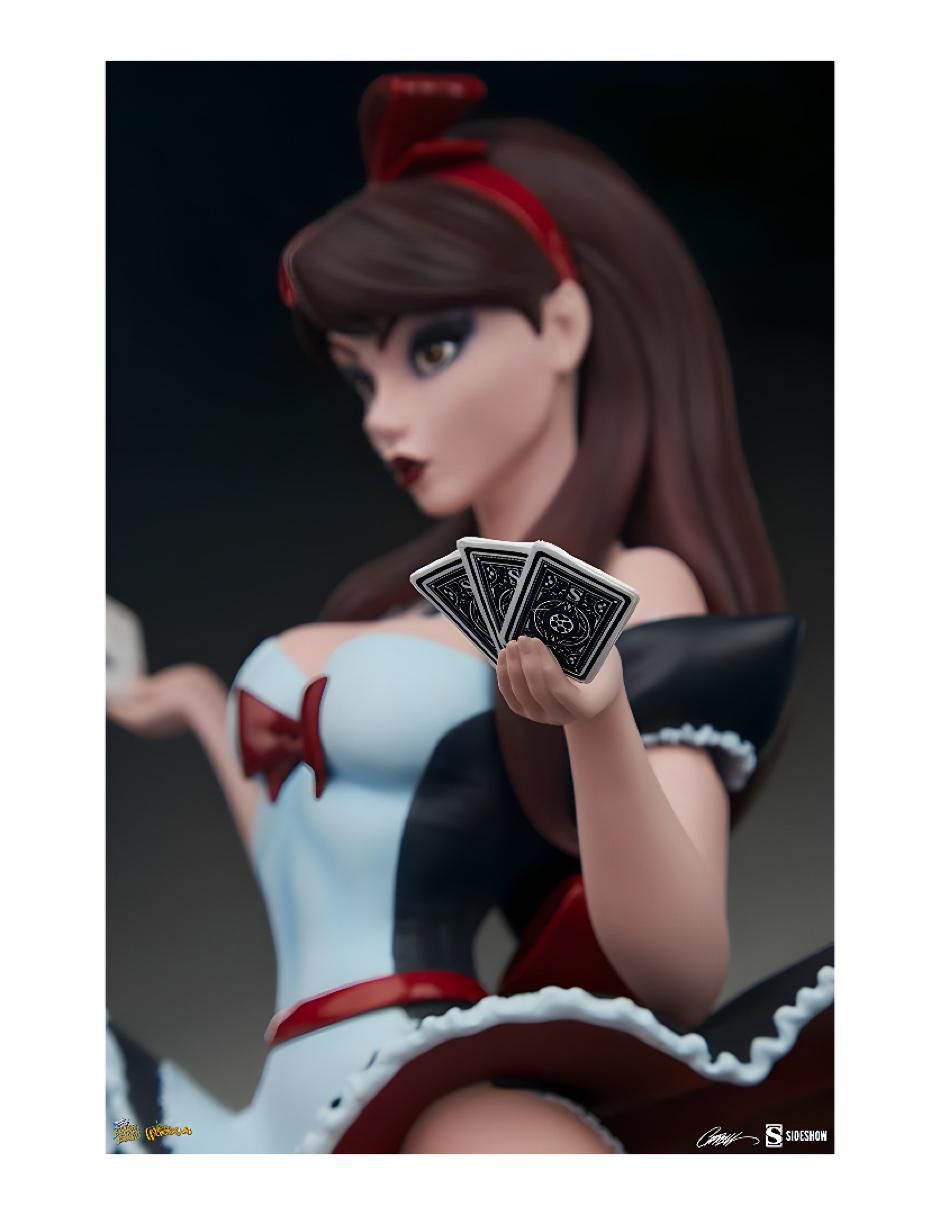 Estatua articulada Alice in wonderland Alice chase 6