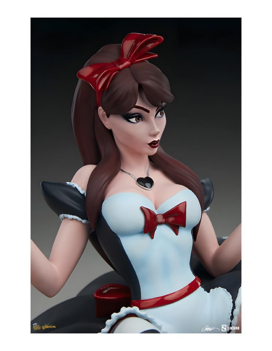 Estatua articulada Alice in wonderland Alice chase 7