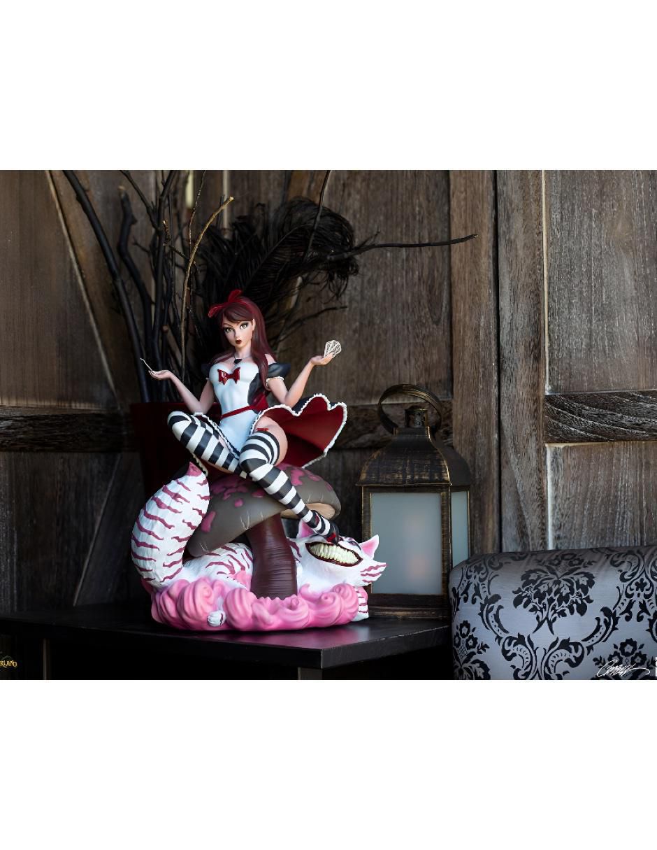 Estatua articulada Alice in wonderland Alice chase 9