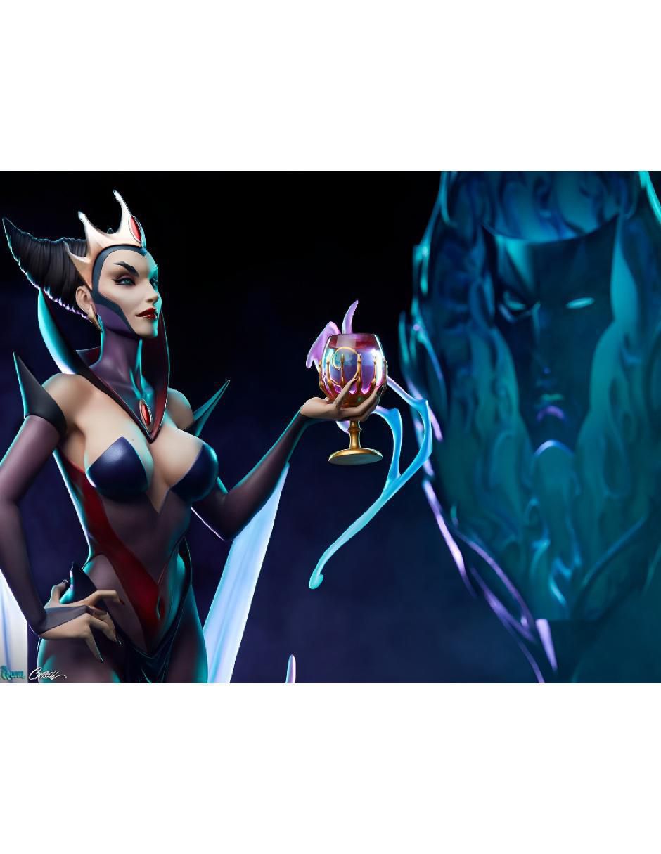 Estatua articulada Disney Evil Queen deluxe con luz 2