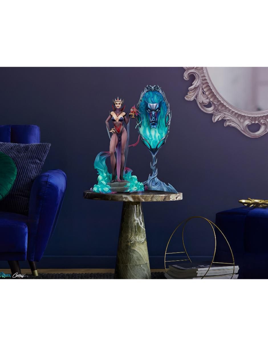 Estatua articulada Disney Evil Queen deluxe con luz 5