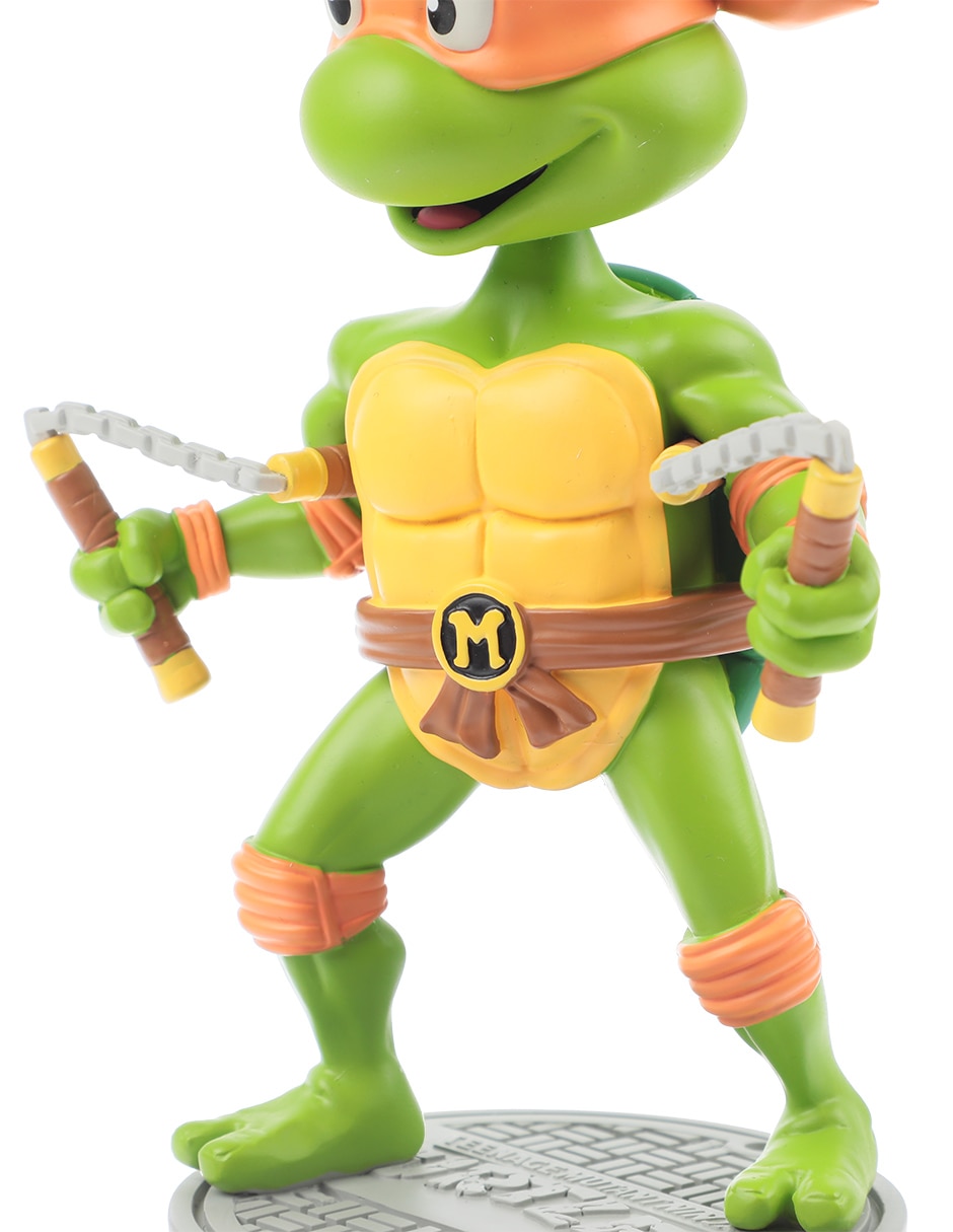 Figura de colección Tortugas Ninja Michelangelo collectors cabeza oscilante 4