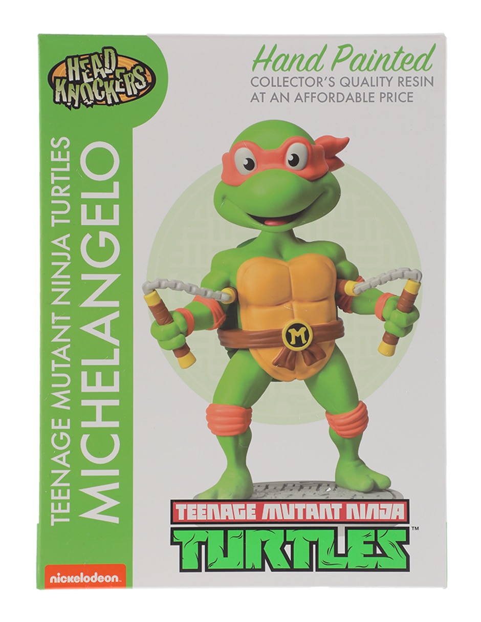 Figura de colección Tortugas Ninja Michelangelo collectors cabeza oscilante 5