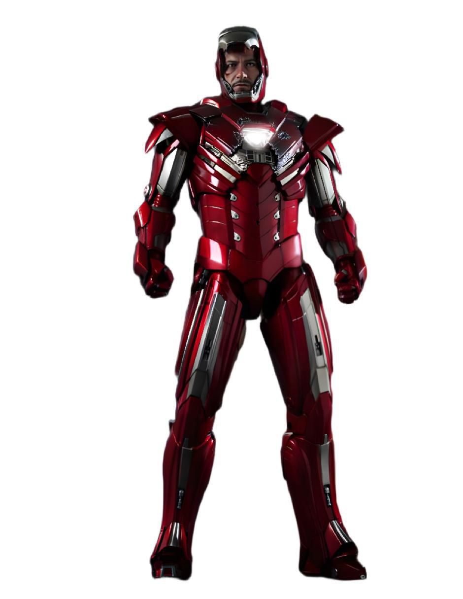 Figura de colección Marvel Studios: Iron Man Iron Man deluxe con luz 2