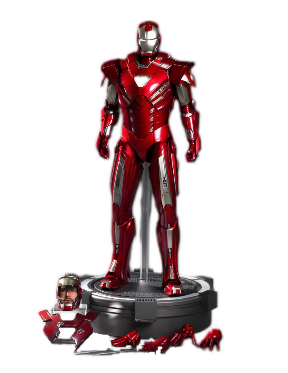 Figura de colección Marvel Studios: Iron Man Iron Man deluxe con luz 5