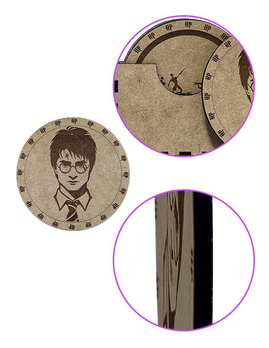 Set de Portavasos Harry Potter de madera 6 piezas 2