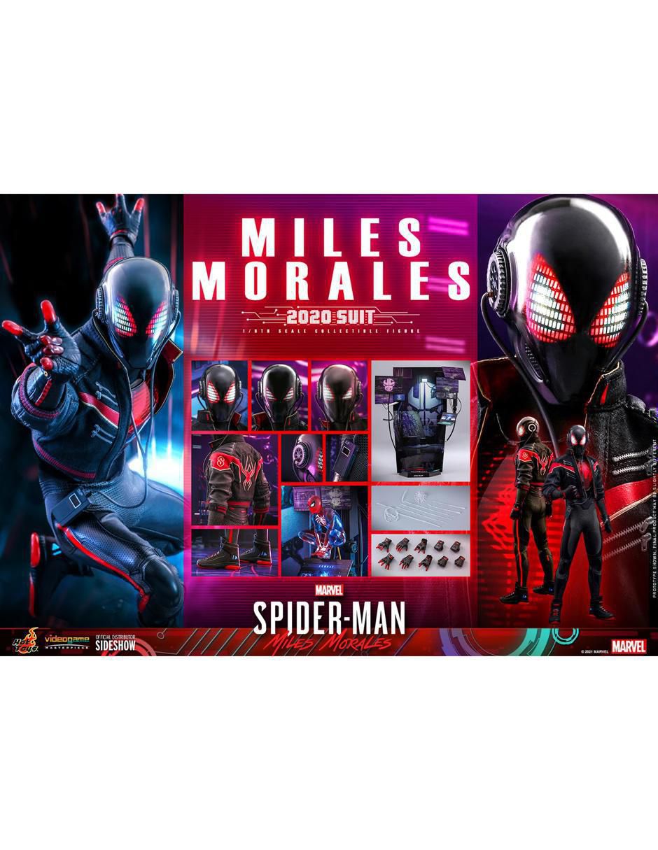 Figura de colección Marvel: Spider-Man Miles Morales deluxe con luz 2