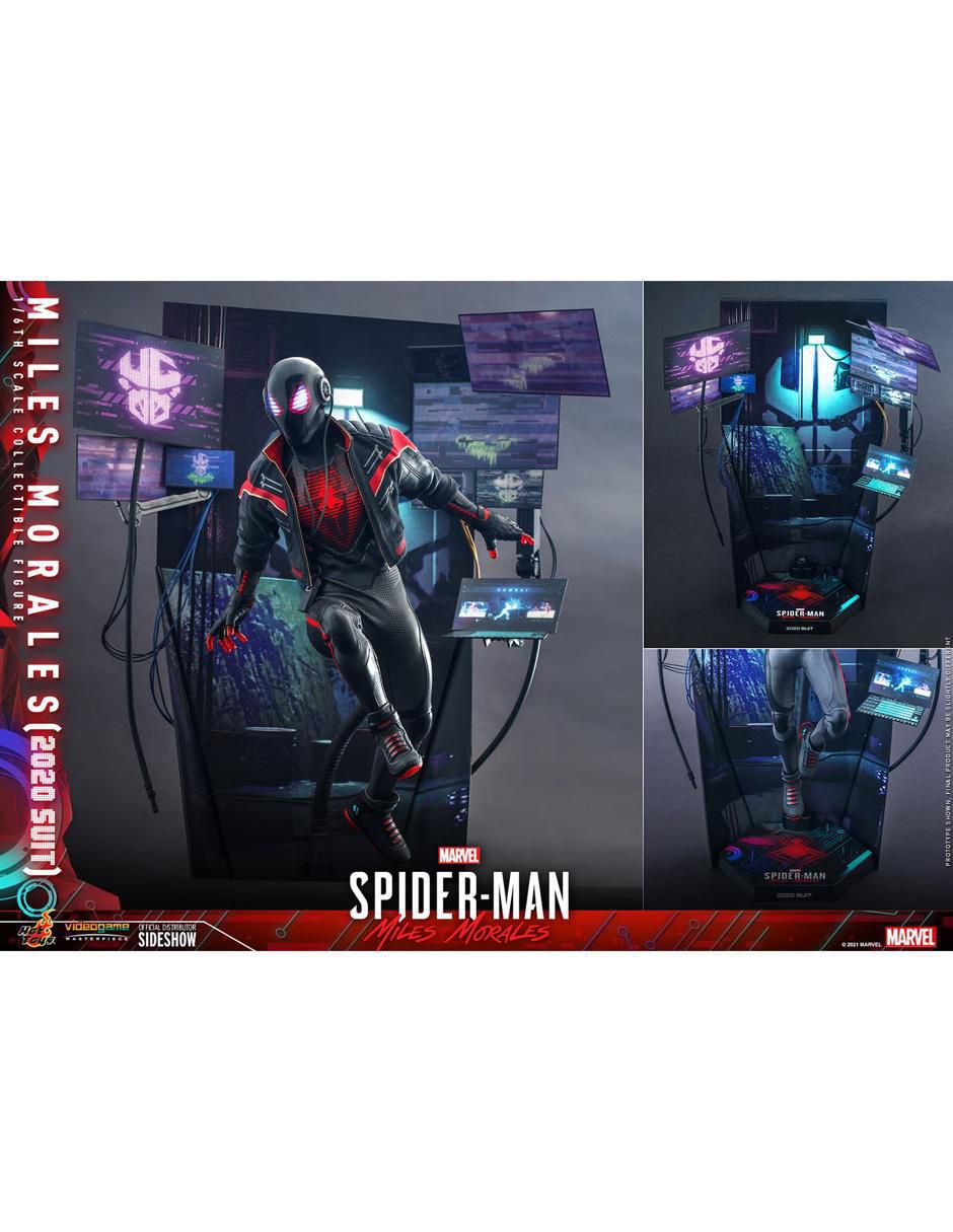 Figura de colección Marvel: Spider-Man Miles Morales deluxe con luz 3