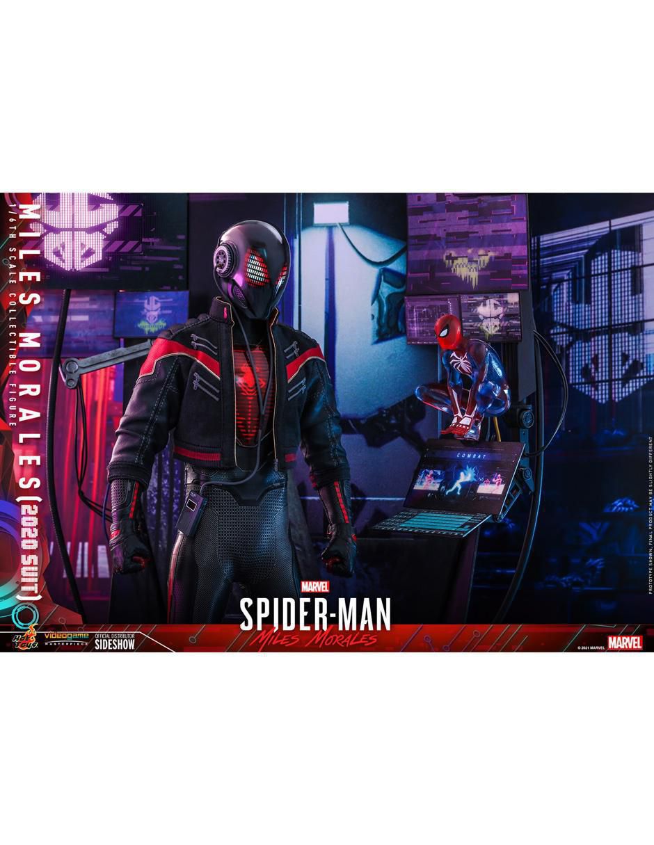 Figura de colección Marvel: Spider-Man Miles Morales deluxe con luz 5