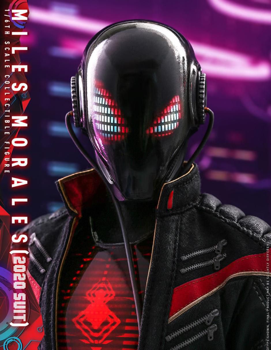 Figura de colección Marvel: Spider-Man Miles Morales deluxe con luz 6