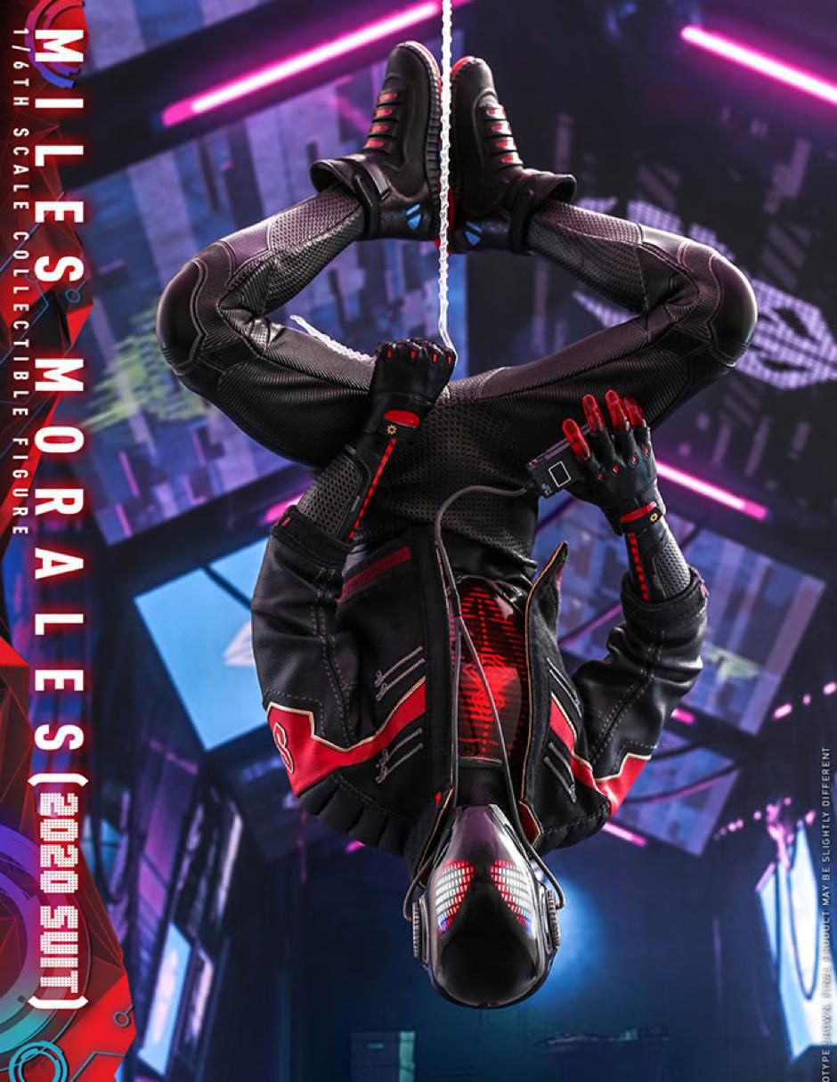 Figura de colección Marvel: Spider-Man Miles Morales deluxe con luz 7