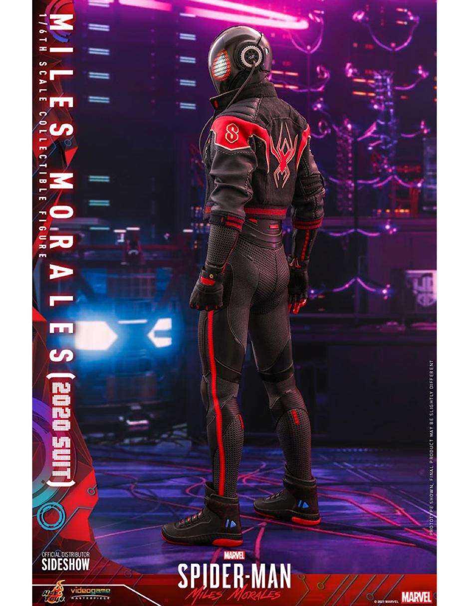 Figura de colección Marvel: Spider-Man Miles Morales deluxe con luz 8