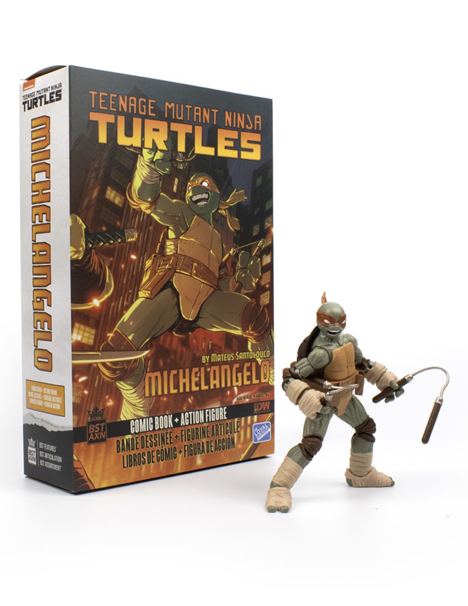 Figura de colección Tortugas Ninja Miguel Ángel articulado 3