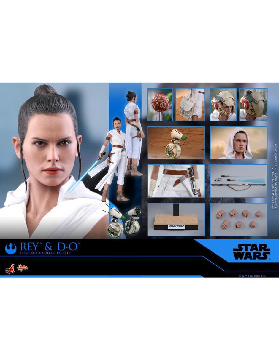 Set figuras acción Star Wars The Force Awakens Rey y D-O collectors 2