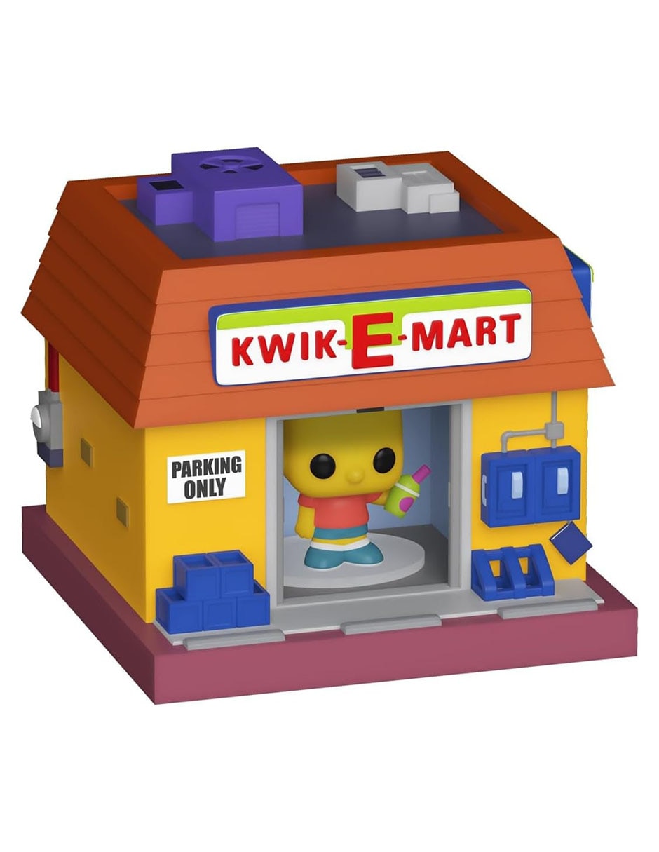 Bitty POP! Towns Bart Simpson and Kwik-E-Mart más figura sorpresa