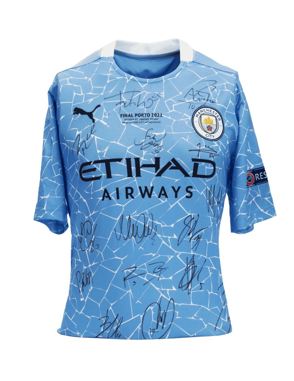 Jersey autografiado por varios