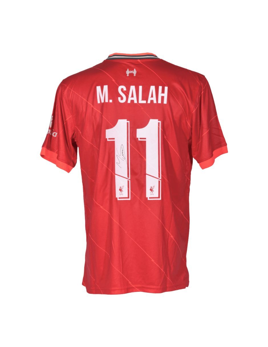 Jersey autografiado por Mohamed Salah Club de Idolos Liverpool