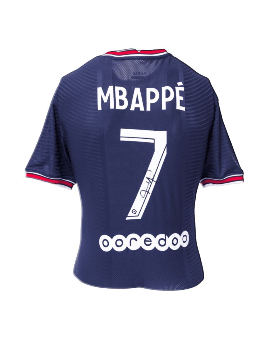 Jersey autografiado por Kylian Mbappé