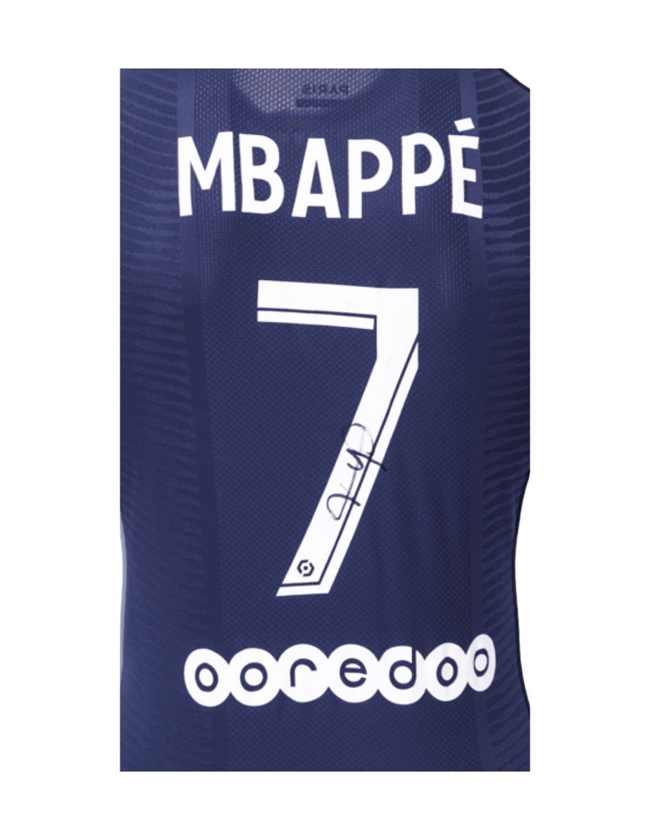 Jersey autografiado por Kylian Mbappé 3