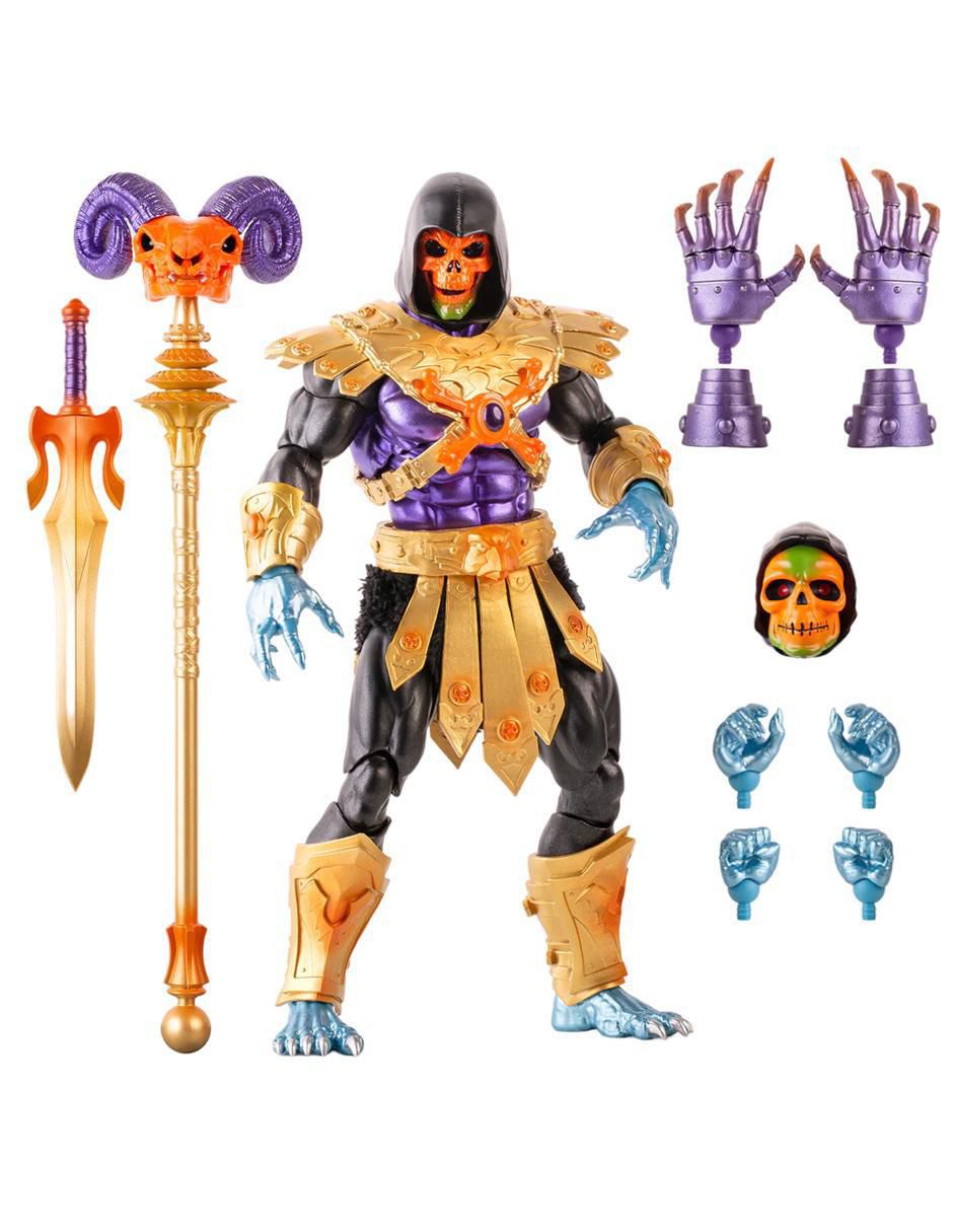 Figura de colección articulada Masters of the Universe Skeletor deluxe 2