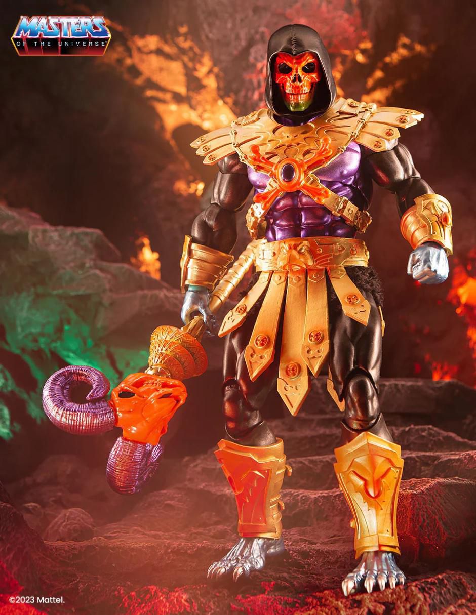 Figura de colección articulada Masters of the Universe Skeletor deluxe 4