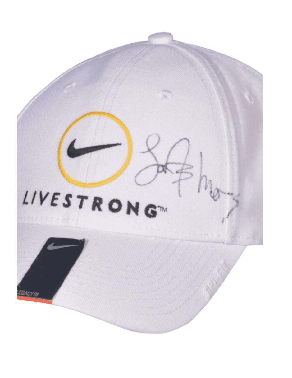 Gorra autografiado por Lance Armstrong 2