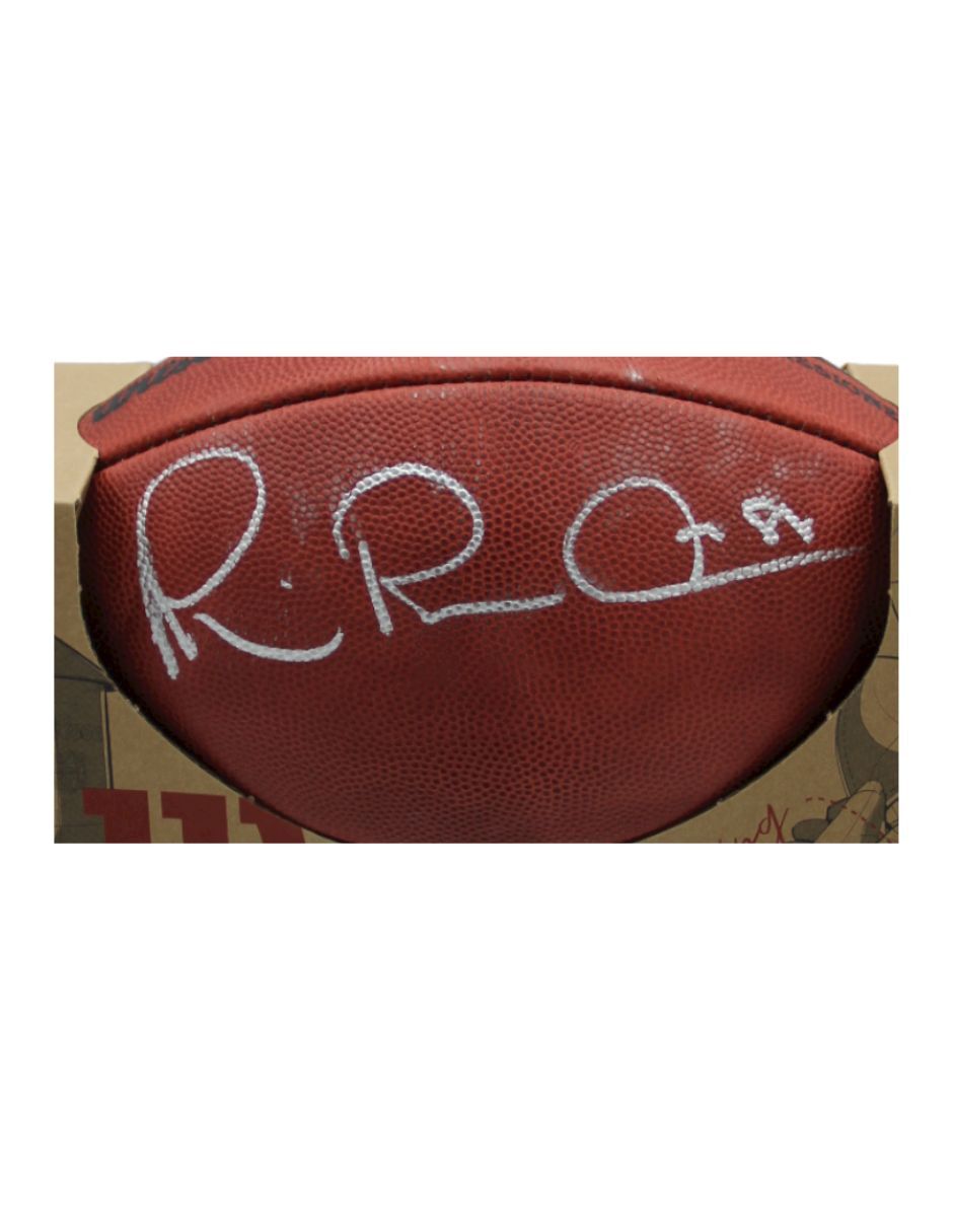 Balón autografiado por Michael Irvin 3