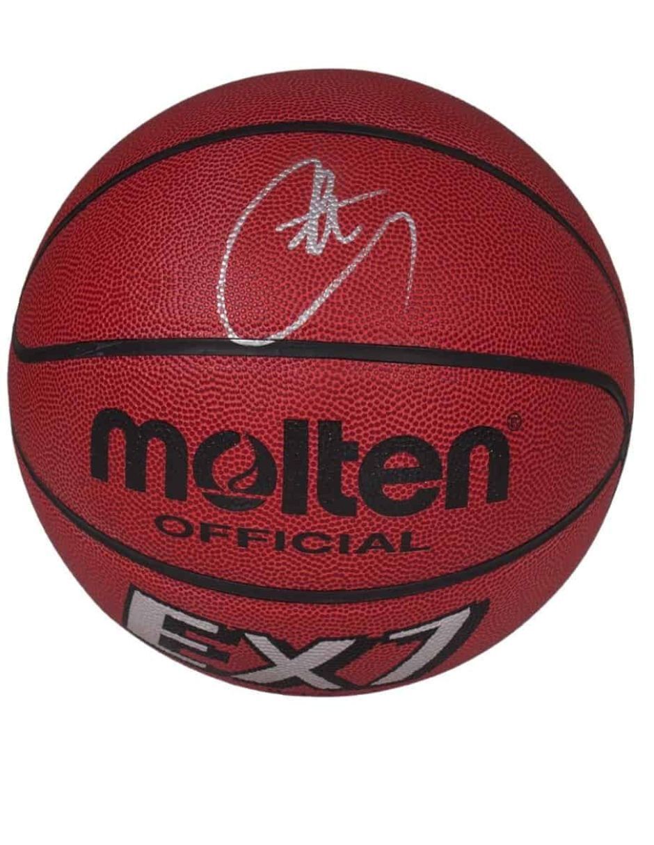 Balón autografiado por Stephen Curry 2