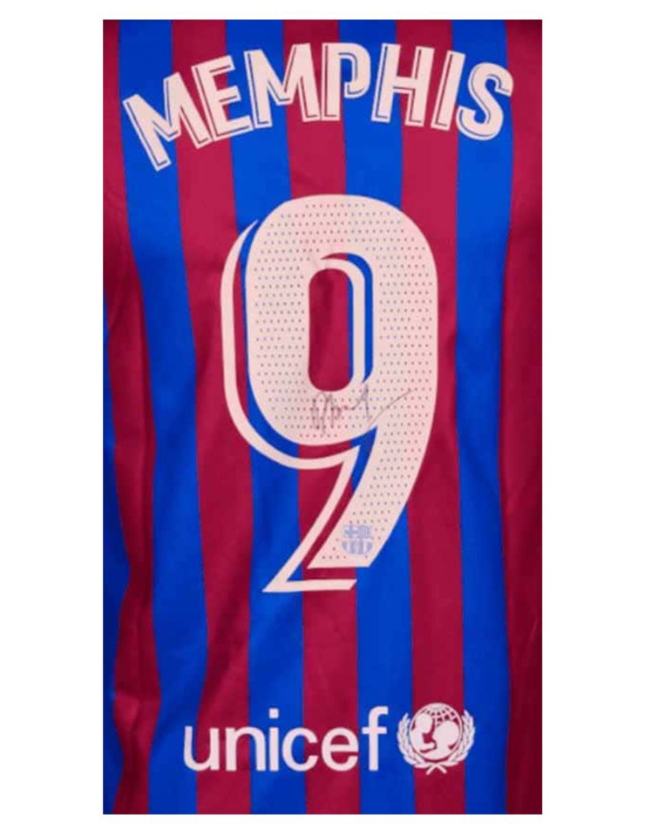 Jersey autografiado por Memphis Depay 3