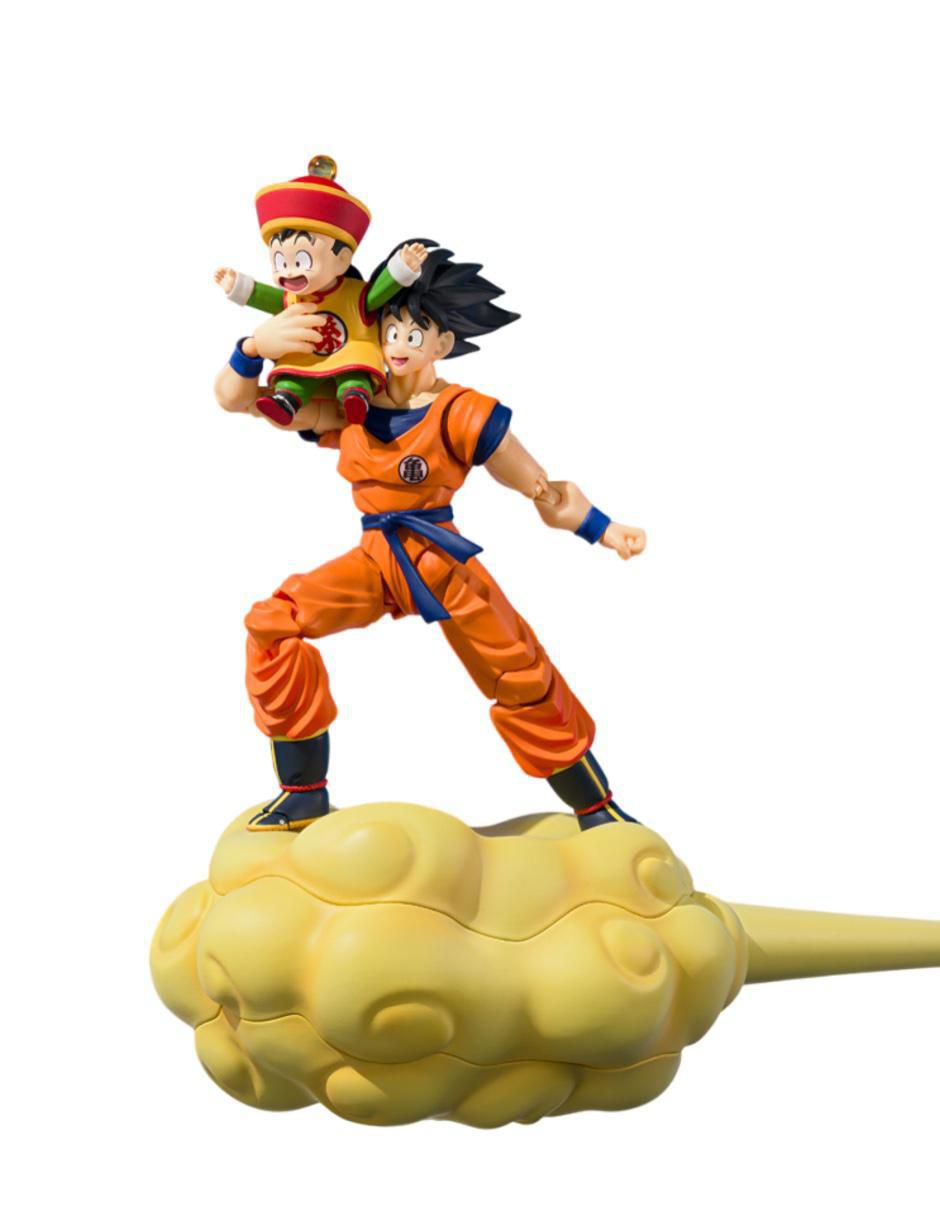Set figuras acción articulados Dragon Ball Z Goku Flying Nimbus 5