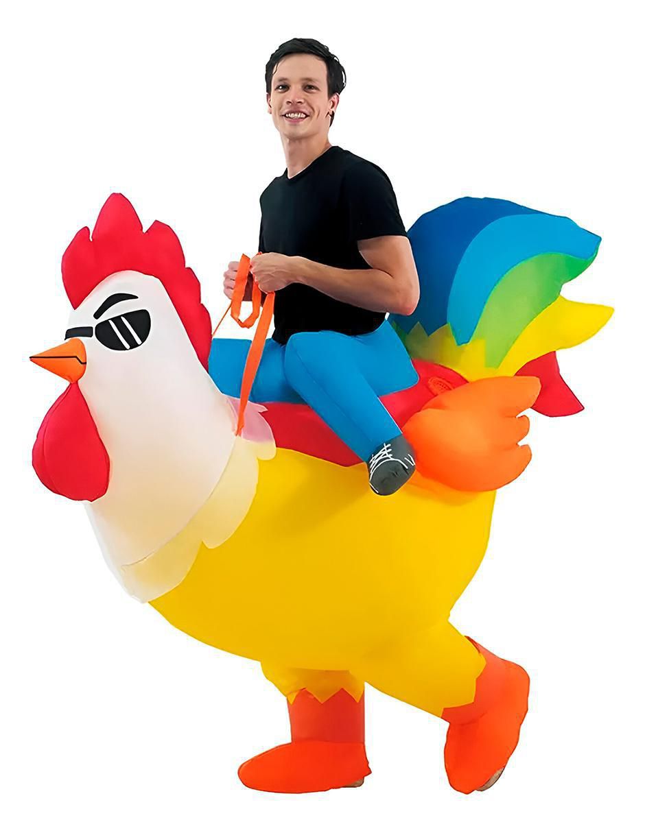 Disfraz de gallina unisex 3