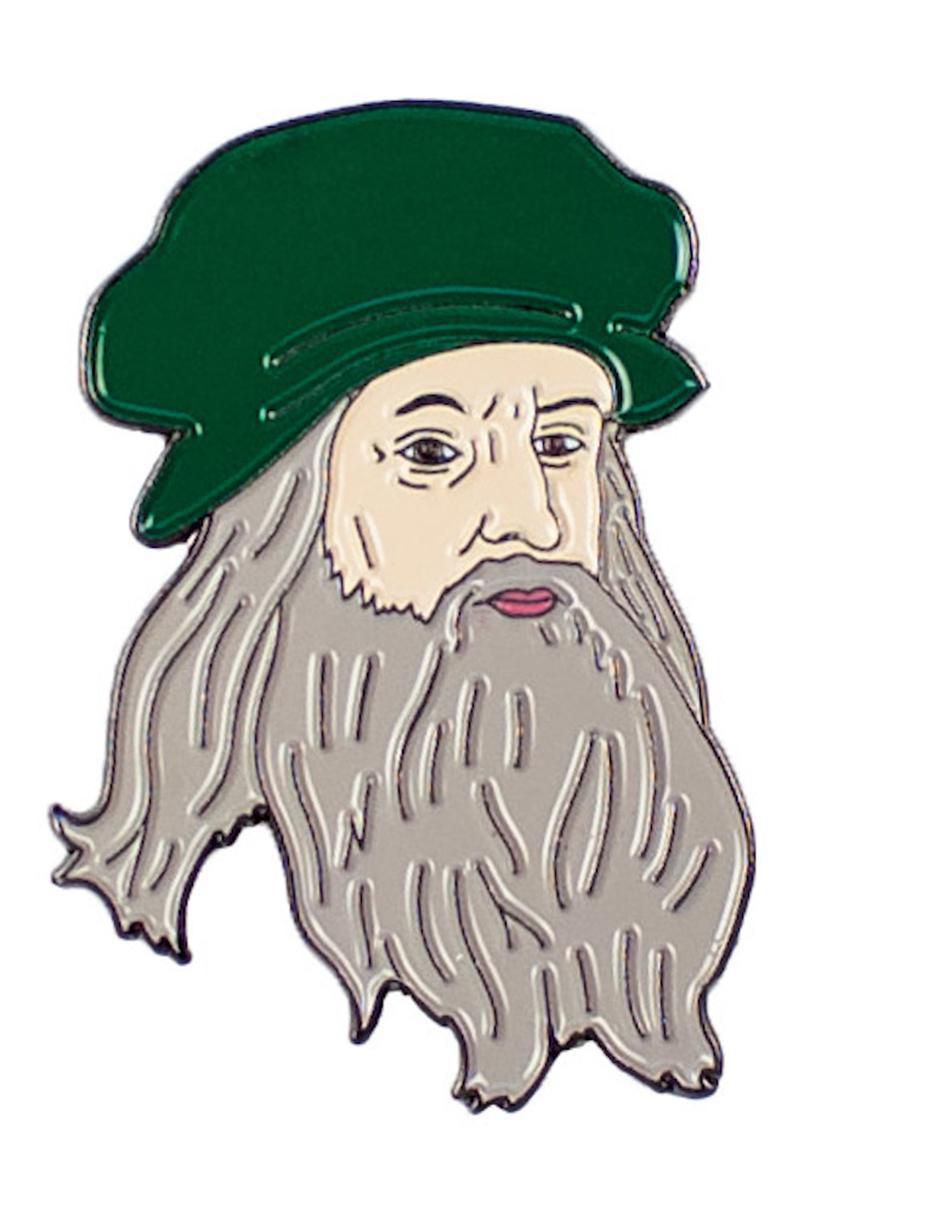 Pin de metal Leonardo da Vinci 6
