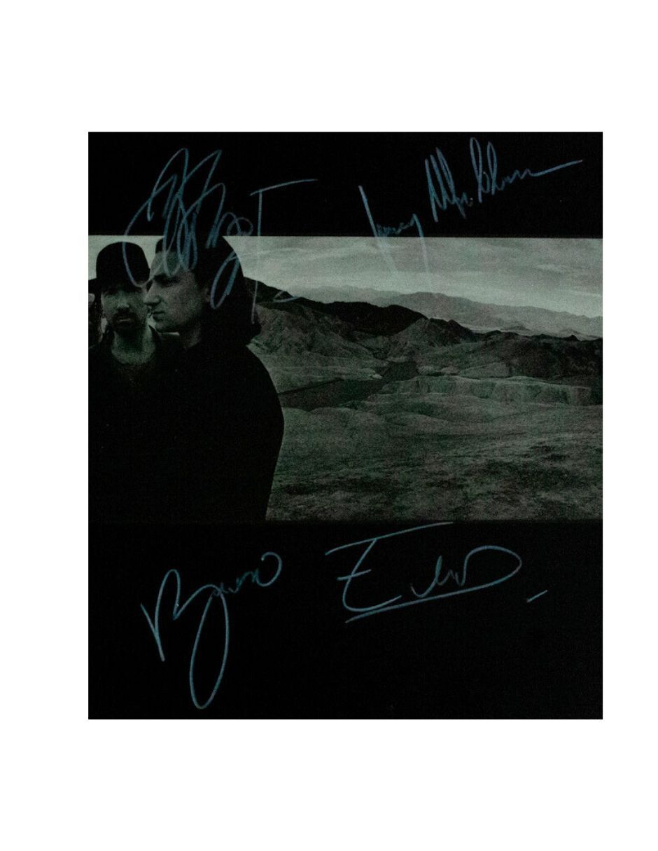 Disco de vinilo autografiado por U2 2