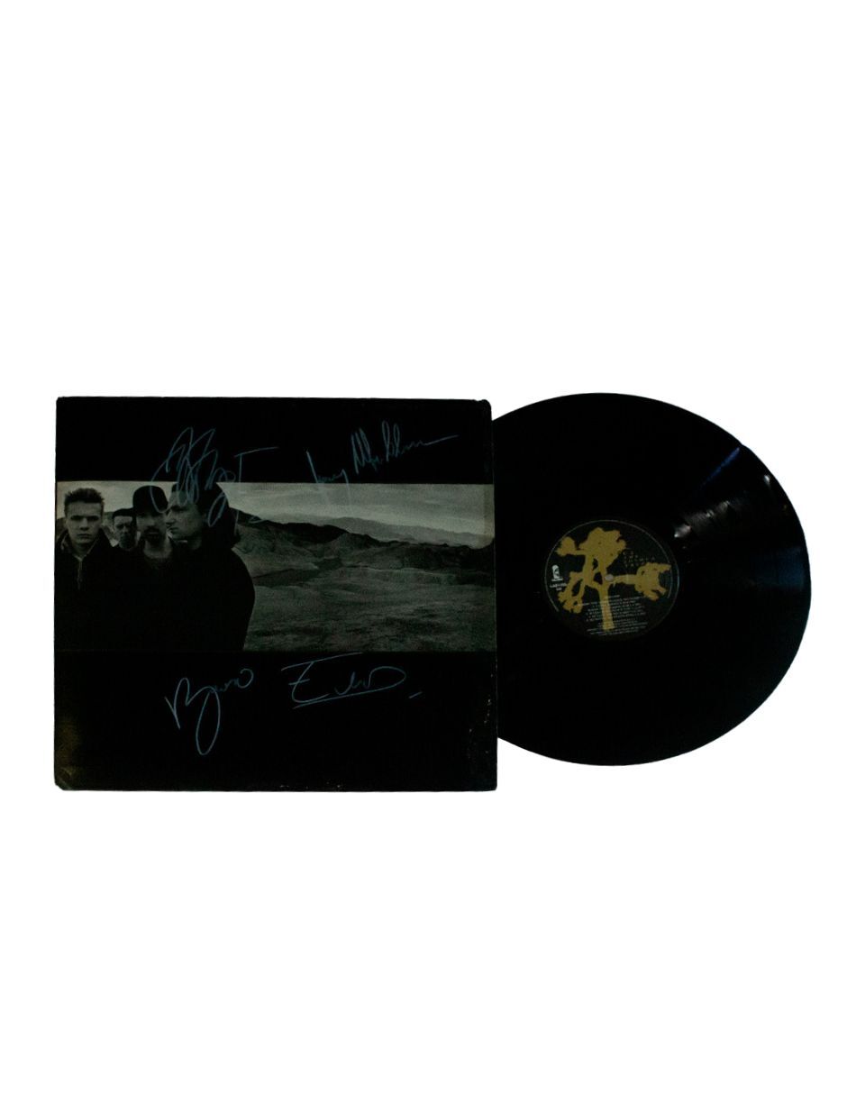 Disco de vinilo autografiado por U2 5