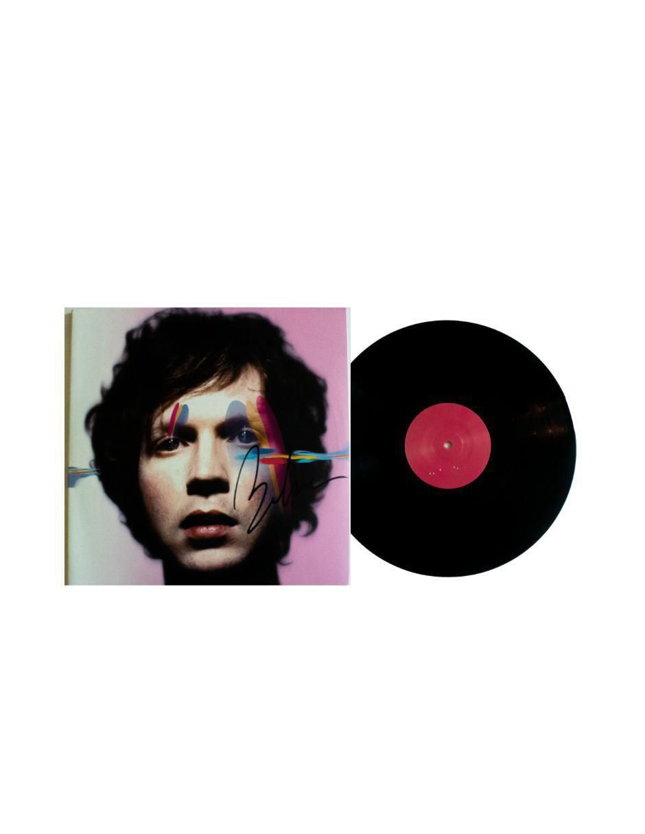 Disco de vinilo autografiado por Beck 5