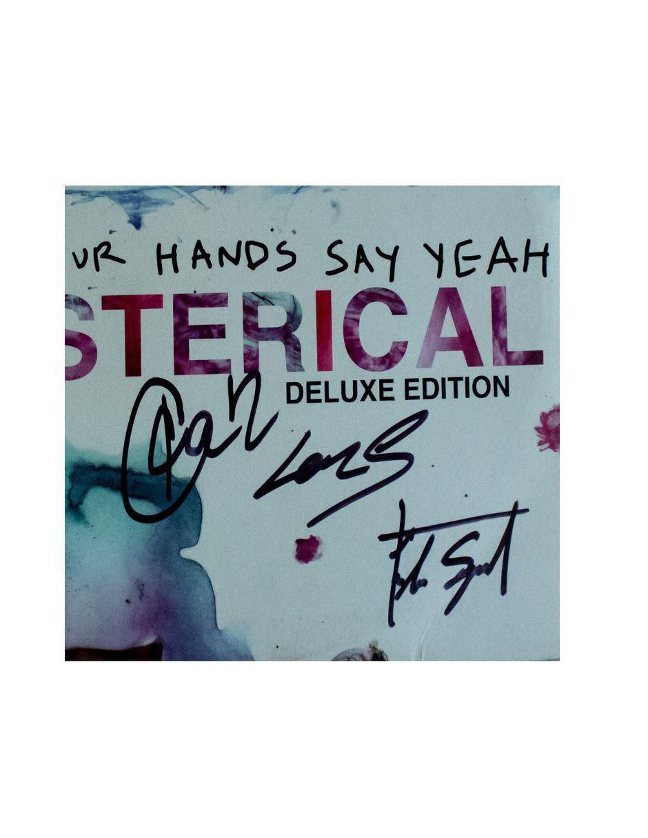 Disco de vinilo autografiado por Clap Your Hands Say Yeah 3