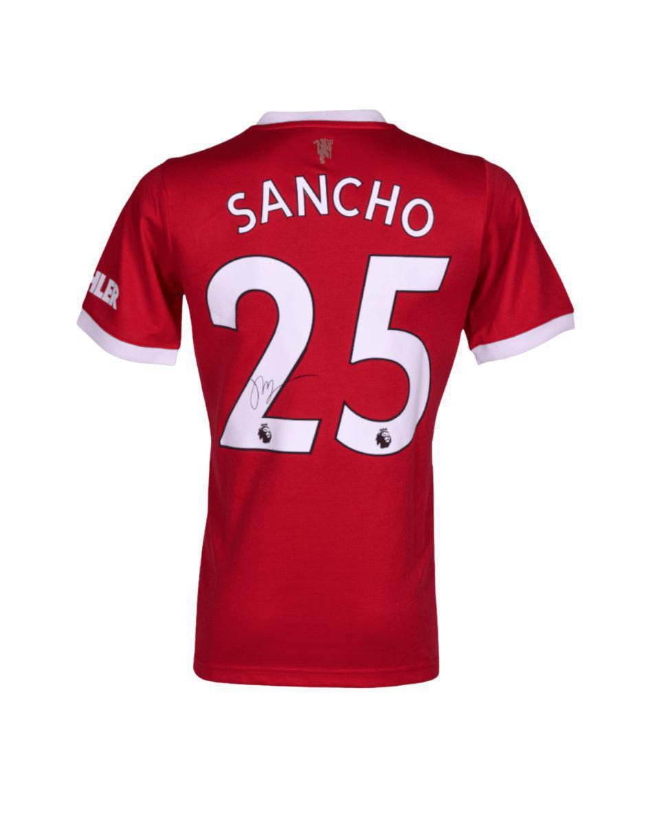Jersey autografiado por Jadon Sancho Jersey autografiado por Jadon Sancho