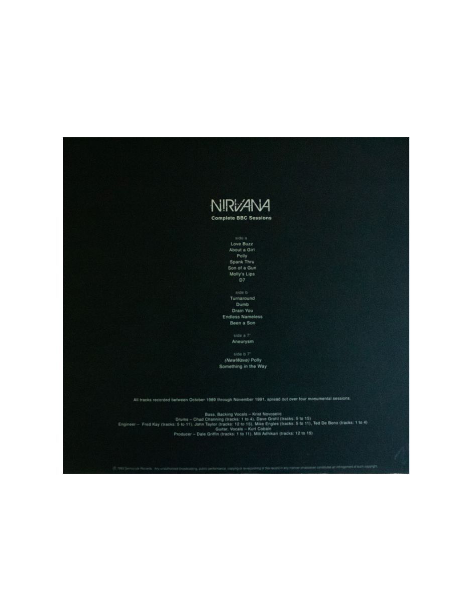 Disco de vinilo autografiado por Nirvana 3