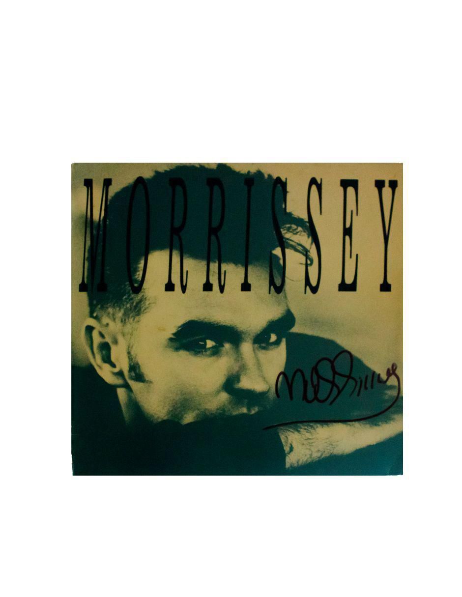 Disco de vinilo autografiado por Morrissey