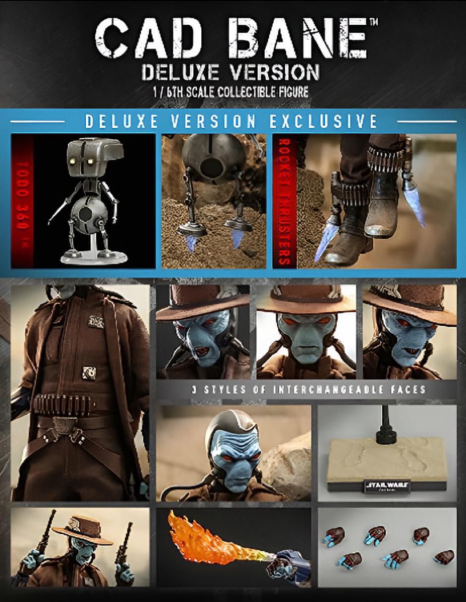 Figura de colección articulada Star Wars: The Book Of Boba Fett Cad Bane deluxe 2
